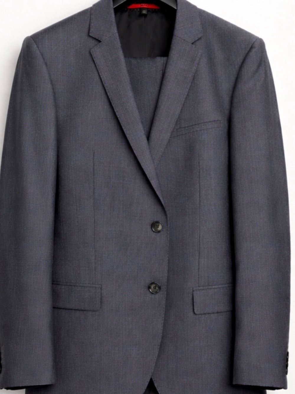 Hugo Boss Men's Dark Navy Pinstripe Two-Button Suit